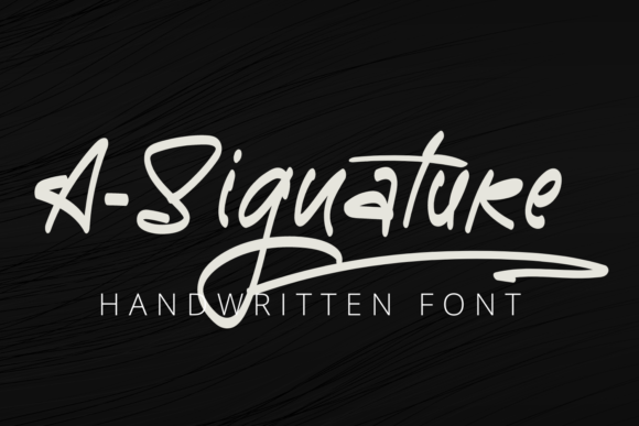 A-Signature: A Delicate Script Font for Digital Elegance