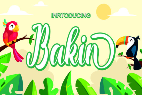 Bakin: A Script Font for Branding with Flow and Grace