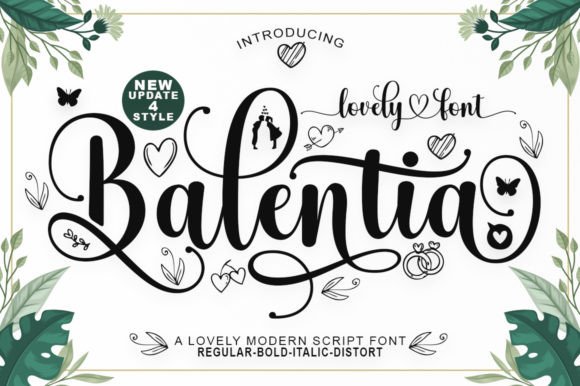 Balentia: A Sweet Script Font for Modern Branding