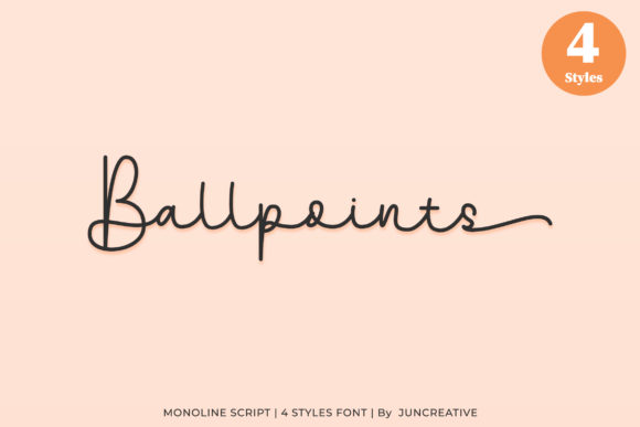 Ballpoints: A Timeless Script Font for Editorial Design