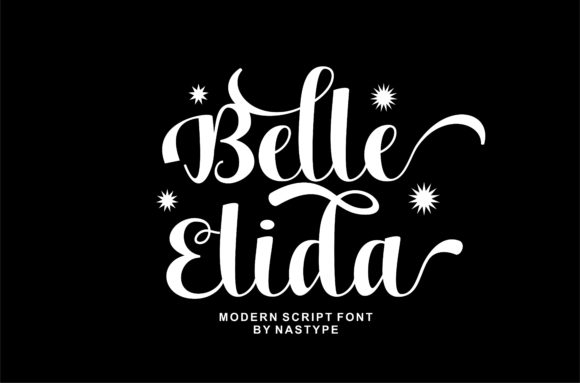 Belle Elida Script Font for Editorial Design