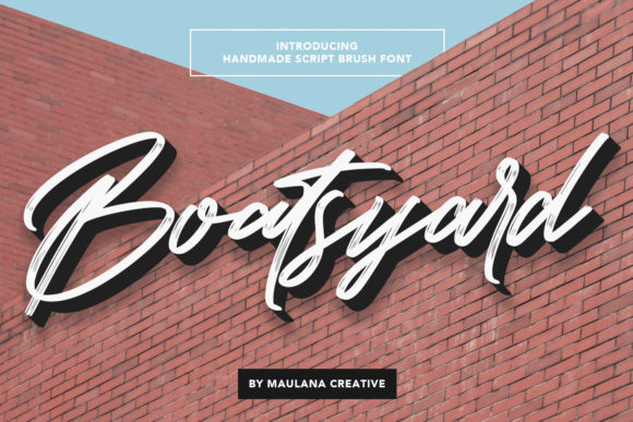 Boatsyard Font for Handmade Creations