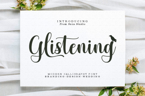 Glistening Font for Romantic Branding Projects