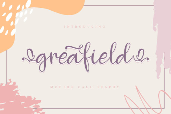 Greafield: A Handwritten Font for Modern Editorial Design