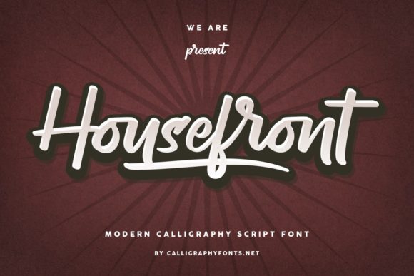 Housefront: A Timeless Script Font for Branding
