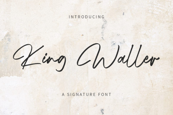 King Waller: A Handwritten Font for Editorial Elegance