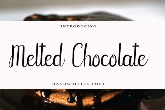 Melted Chocolate Font for Business Branding