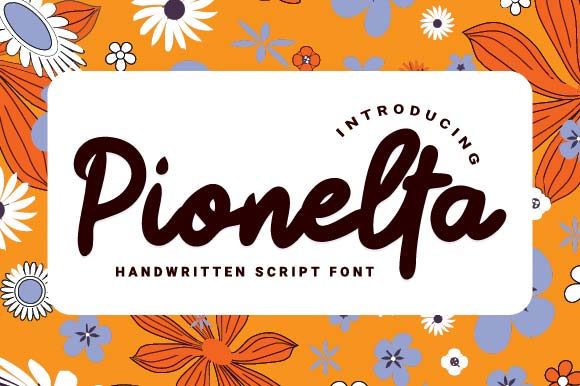 Pionelta: A Sweet Script Font for Polished Branding