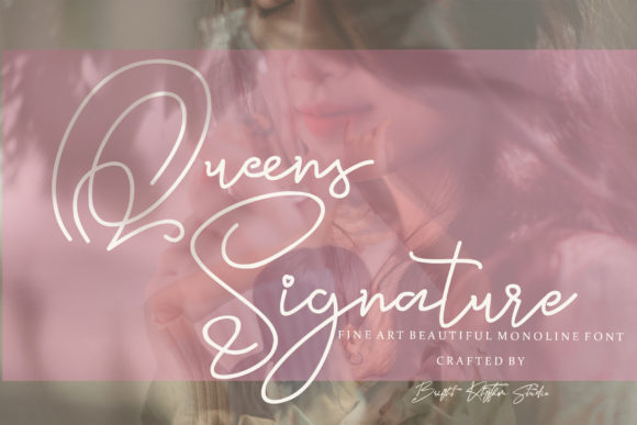 Queens Signature Font for Web Design