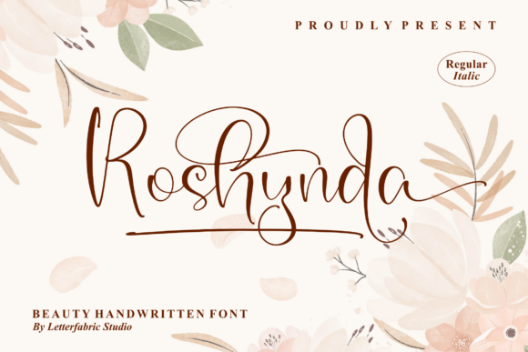 Roshynda: A Handwritten Script Font for Modern Editorial Design