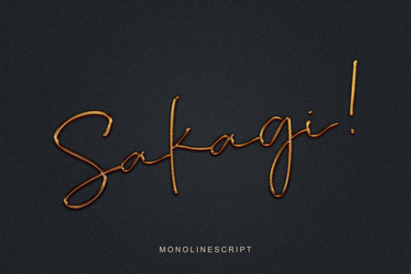 Sakagi: A Handwritten Font for Creative Craft Projects