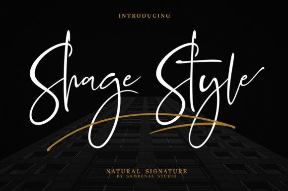 Shage Style: A Modern Handwritten Font for Editorial Design