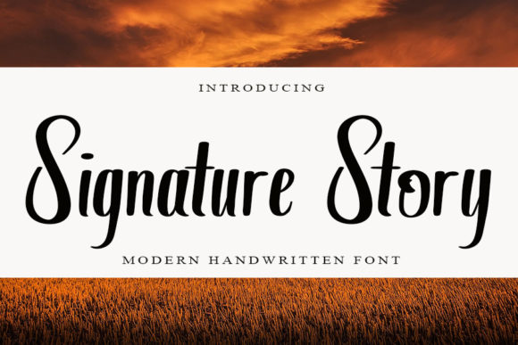 Signature Story: A Handwritten Font for Modern Editorial Design