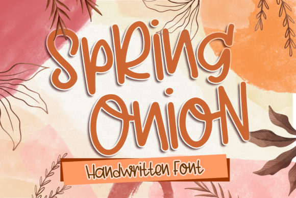 Spring Onion Font for Handmade Projects
