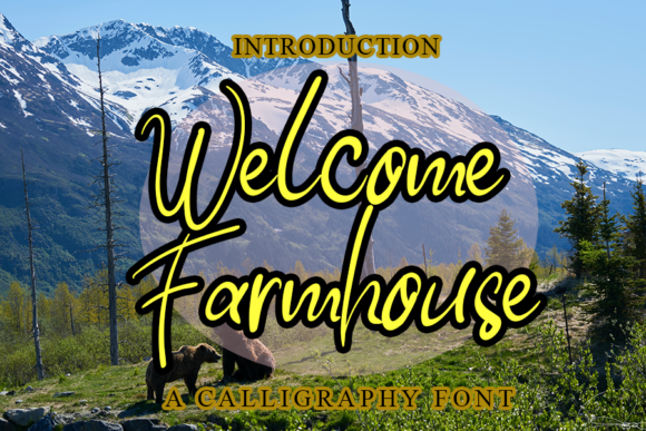 Welcome Farmhouse: A Script Font with Warmth and Character