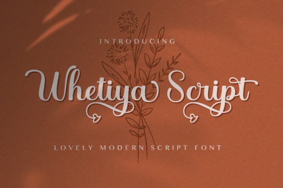Whetiya: A Romantic Handwritten Font for Creative Makers