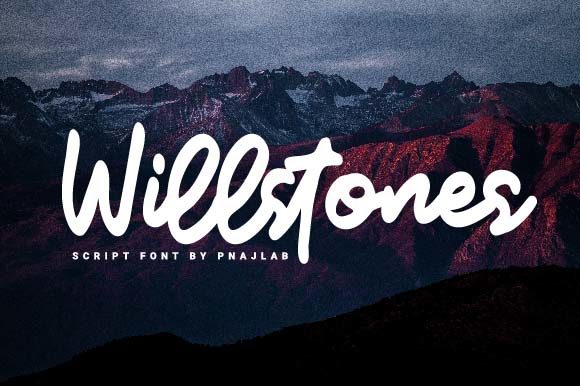 Willstones: A Handwritten Font for Authentic Branding